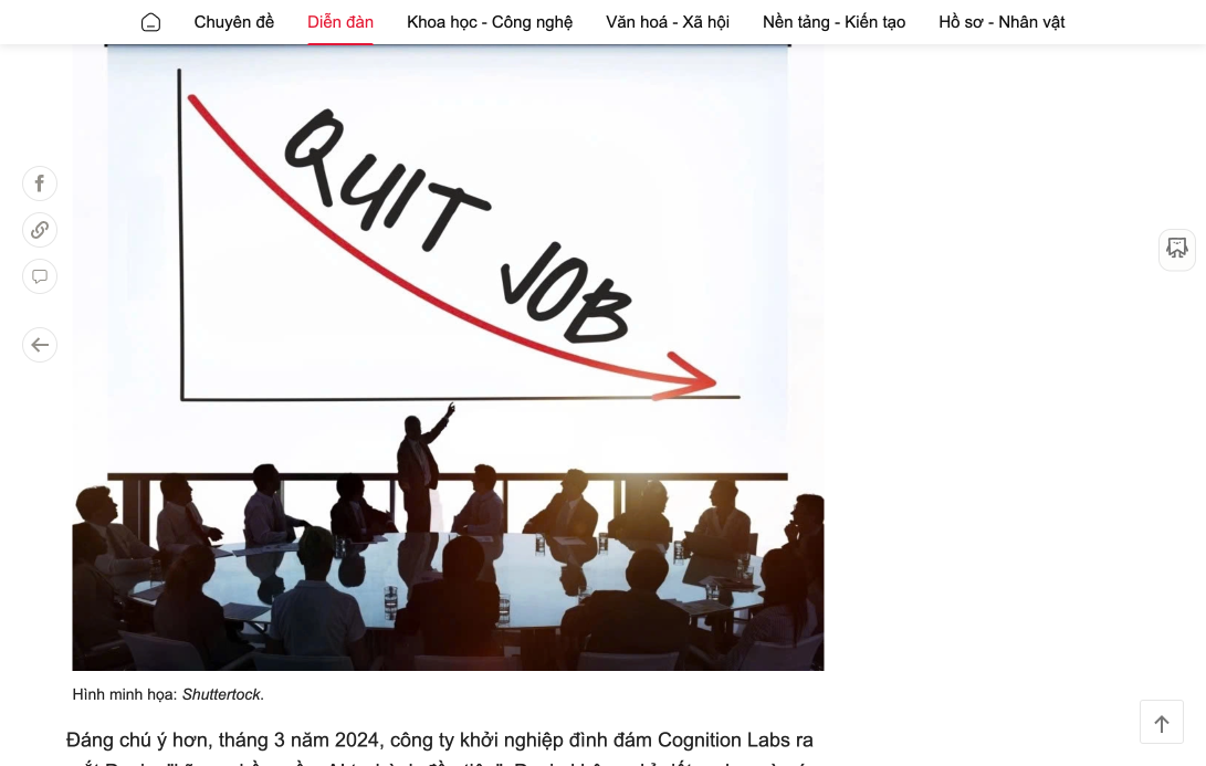Hình minh họa kỹ sư lập trình và AI - Shutterstock